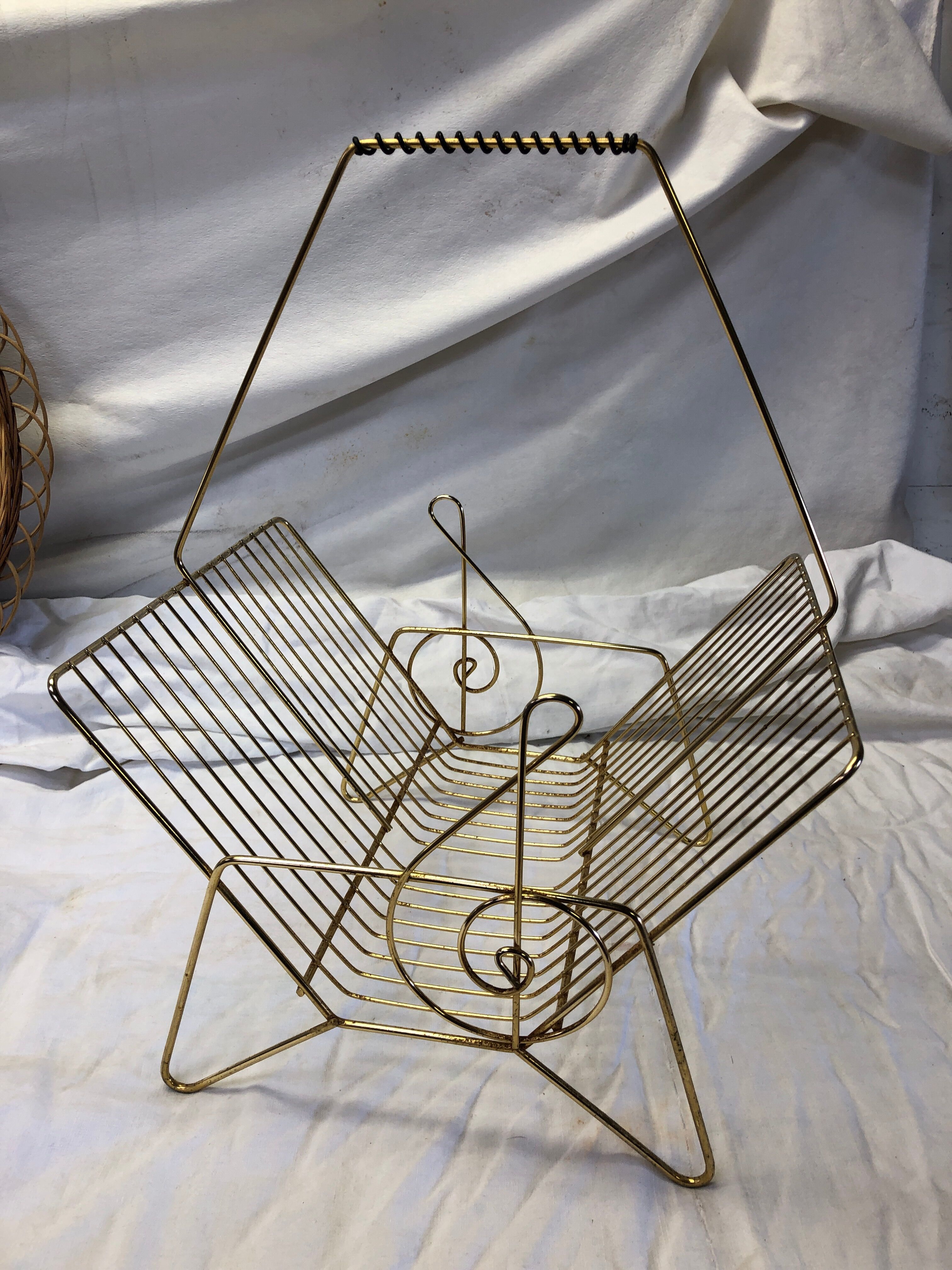 Vintage brass vinyl door