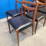 6 scandinavian vintage chairs circa 1970