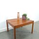 Vierkante Deense teak salontafel Magnus Olesen met ronde poten, nr.2