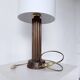 1940s Art Deco oak desk lamp