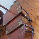 Nest of tables in lacquered wood