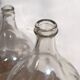Antique glass demijohns (c.1920). Set of 2 pieces