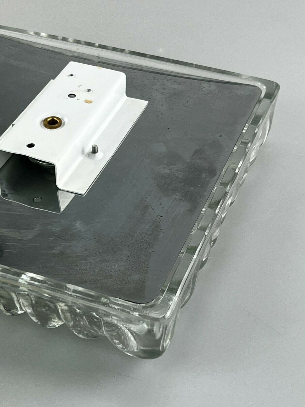 60s 70s lamp light wall lamp Hustadt Leuchten ice glass space age design 60s