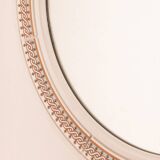 Vintage 70's wall mirror decorated carrara matta design