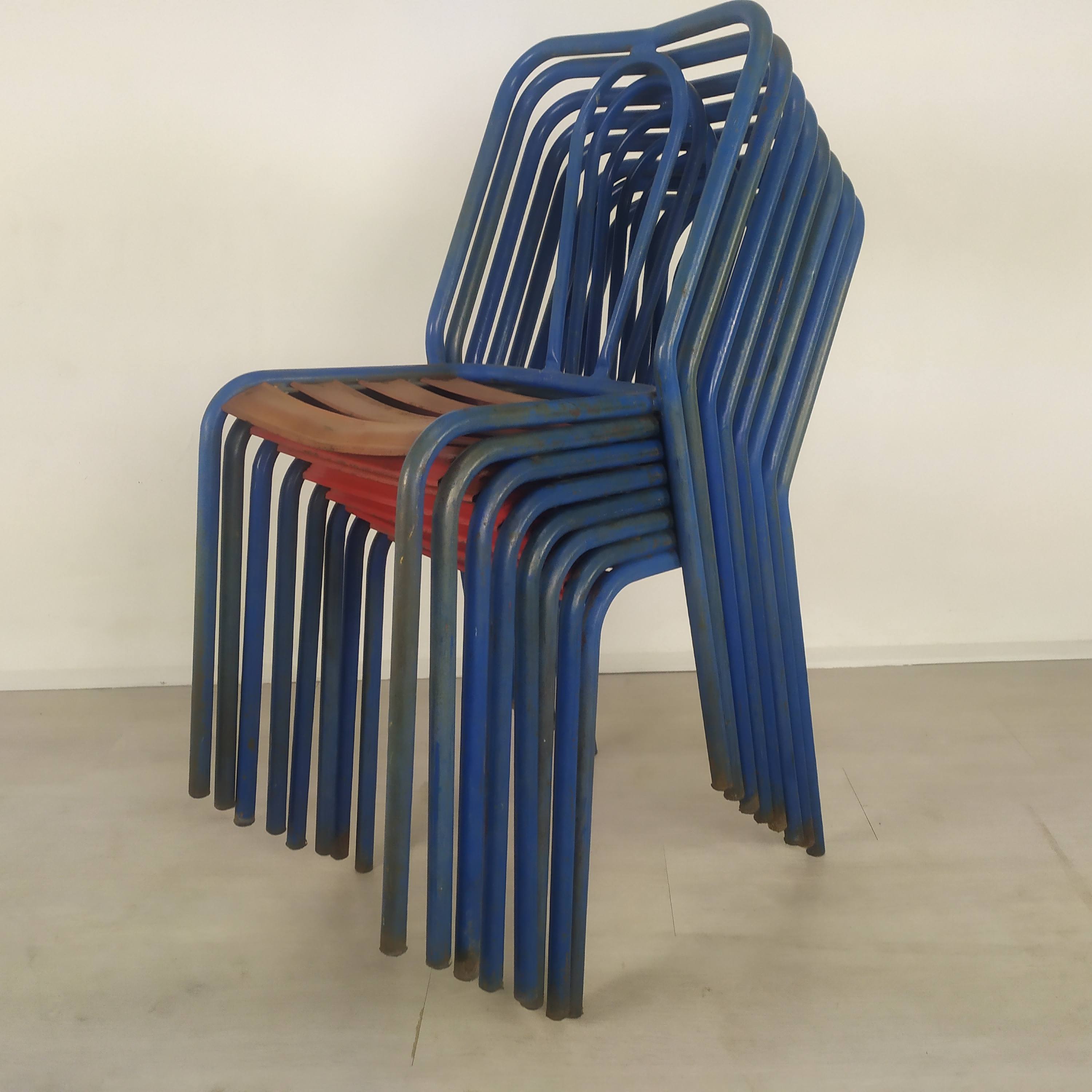 Bistro metal chairs Tolix