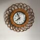 Rattan star clock