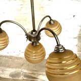 Vintage globe hanging lamp