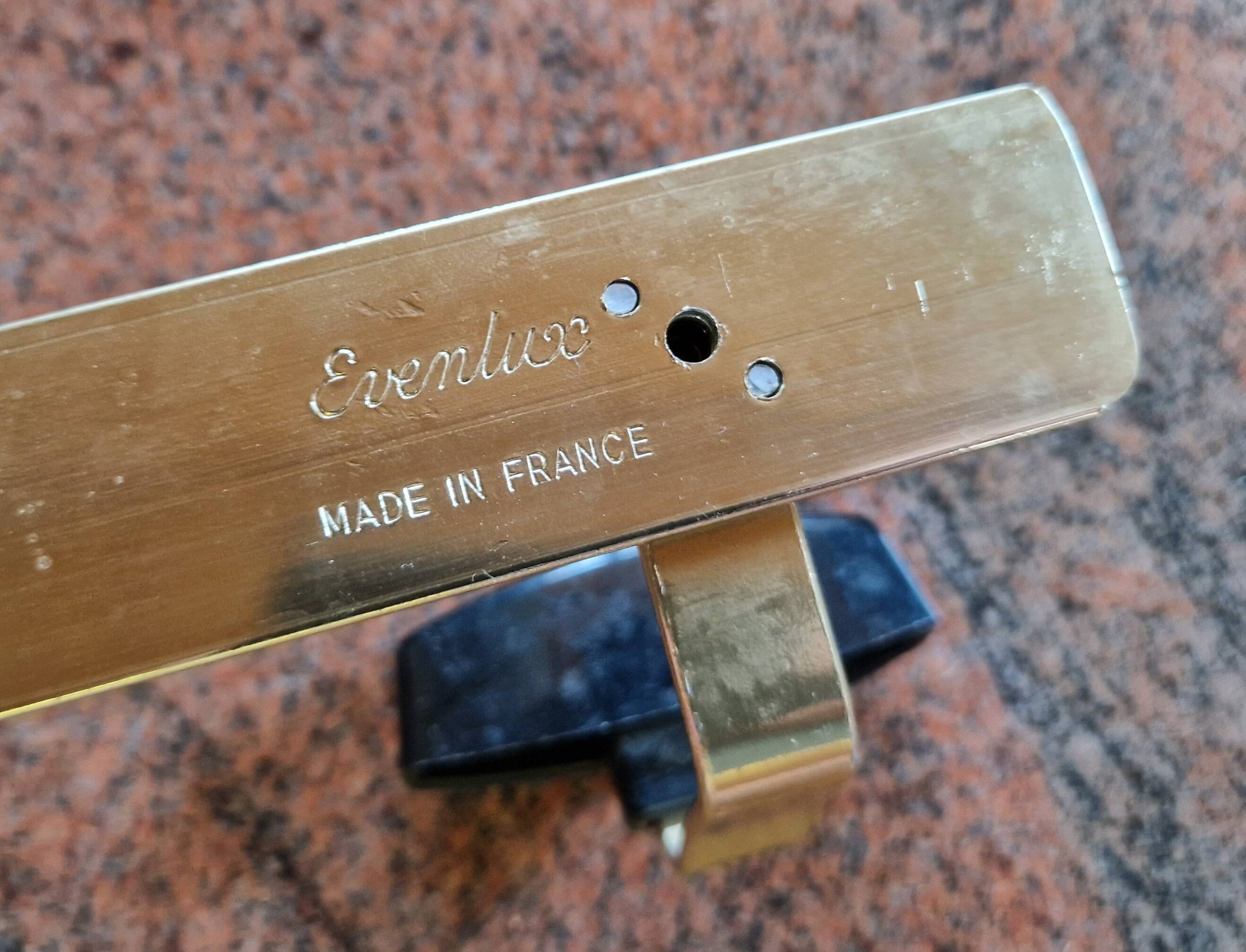 Golden coat rack with 3 hooks Evenlux 1970