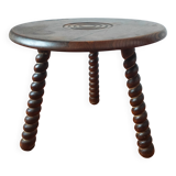 Brutalist tripod coffee table 1950