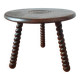 Brutalist tripod coffee table 1950