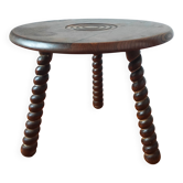 Brutalist tripod coffee table 1950