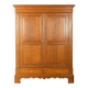 Classic antique wardrobe made of oak, pre-1900