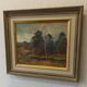 Huile sur toile. Paysage forestier par Dan Martin Masell (1910-1999).