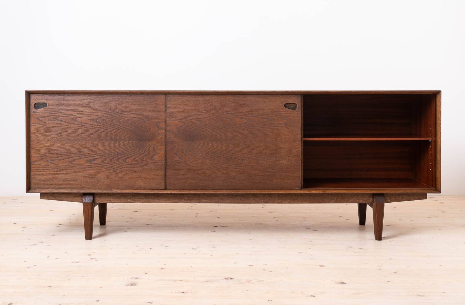 Sideboard, Skovby Møbler, Model 65, Chocolate Brown Stained Oak, Danish