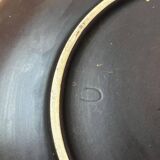 Mid-century German studio pottery wall plate with Ruscha sunflower motif, 1960s.