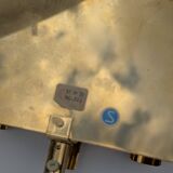 Pair of Hans-Agne Jakobsson wall lights in brass and pressed glass