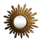 Sunny gilded wooden mirror 58x58cm