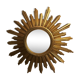 Sunny gilded wooden mirror 58x58cm