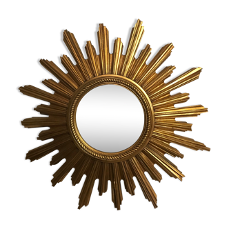 Sunny gilded wooden mirror 58x58cm