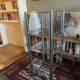 Glass and chrome coffee tables