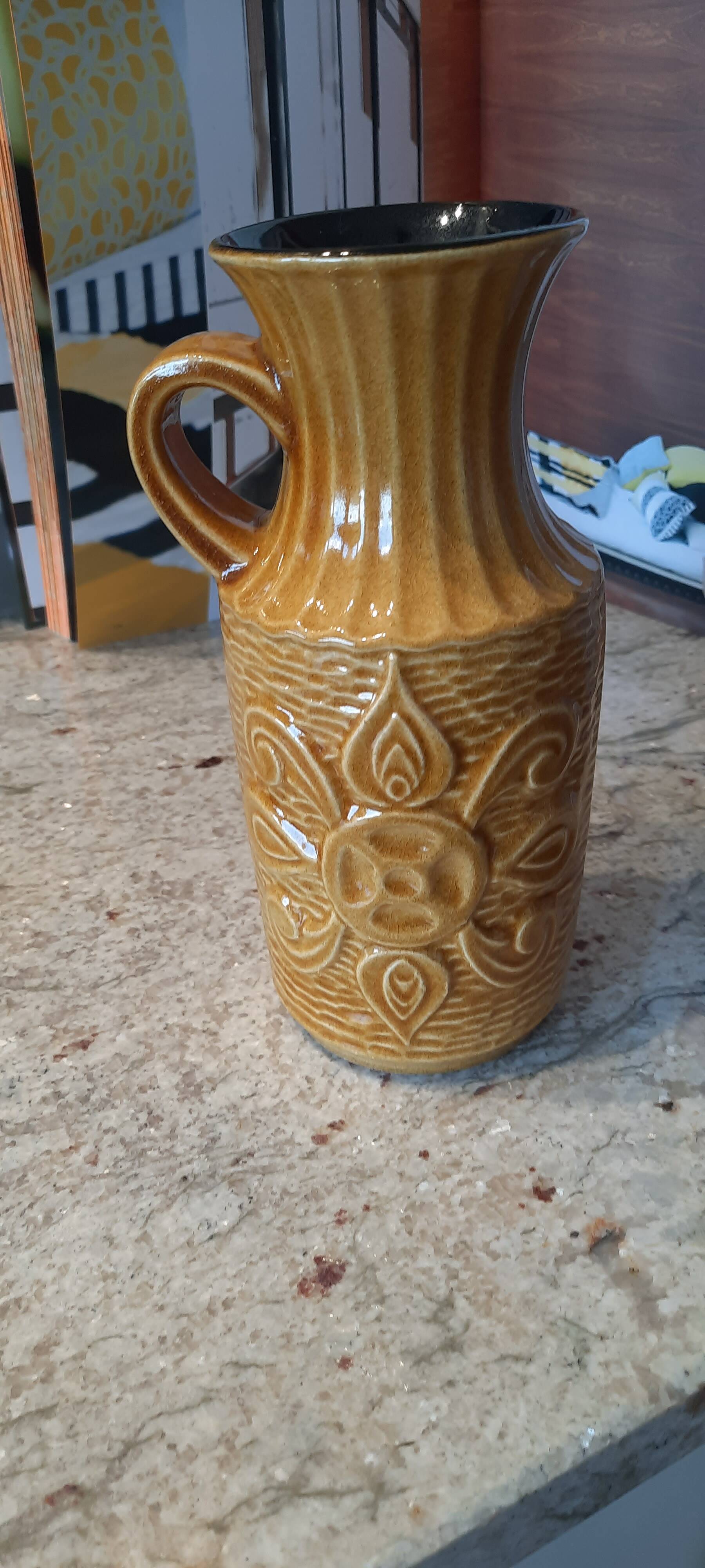 Numbered ceramic vase Germany Vintage