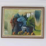 Huile sur toile suédoise originale – « Nature morte vibrante »