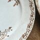 Flat plates, ironstone, poppies