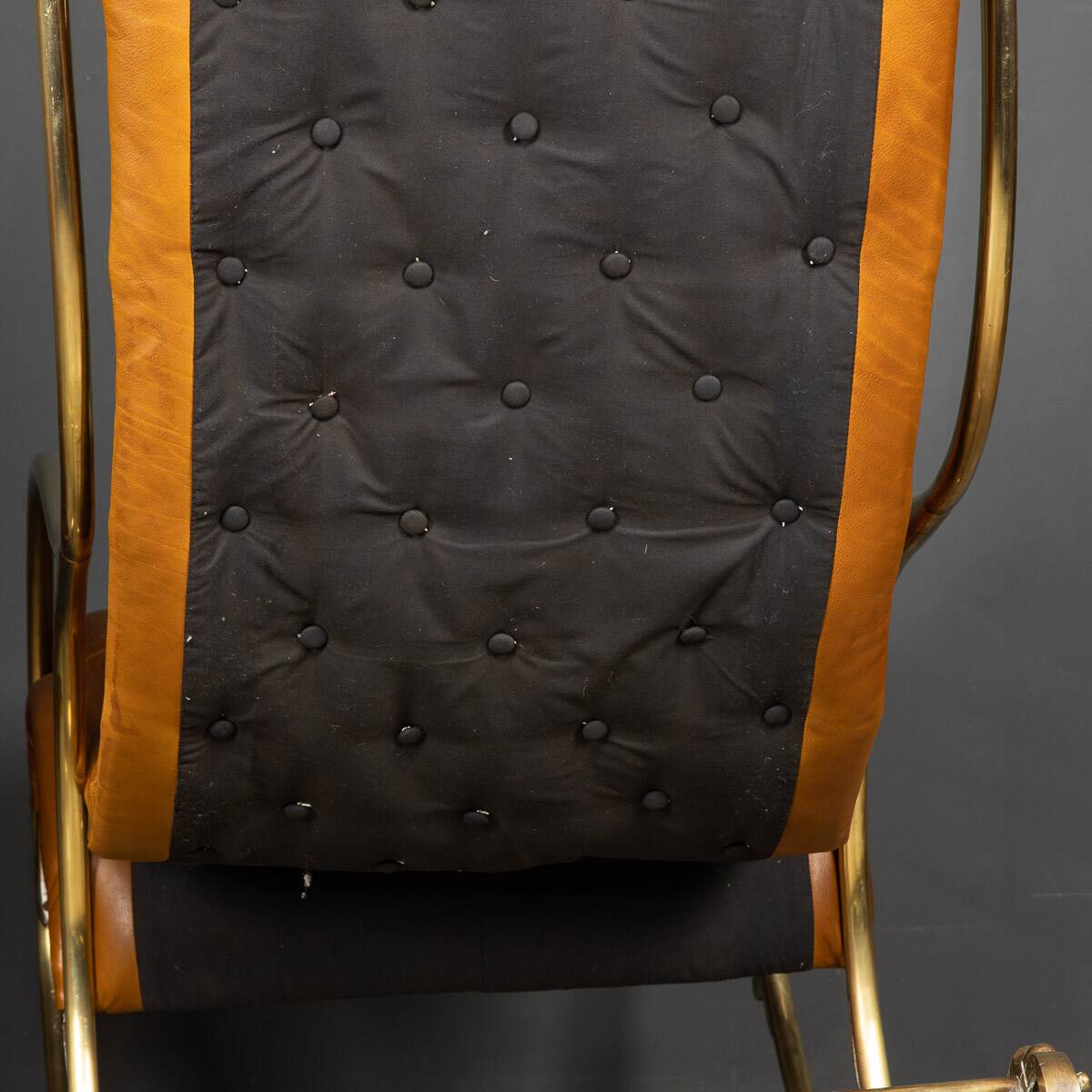 Mid 20thc british made pair of leather rocking chairs c.1950