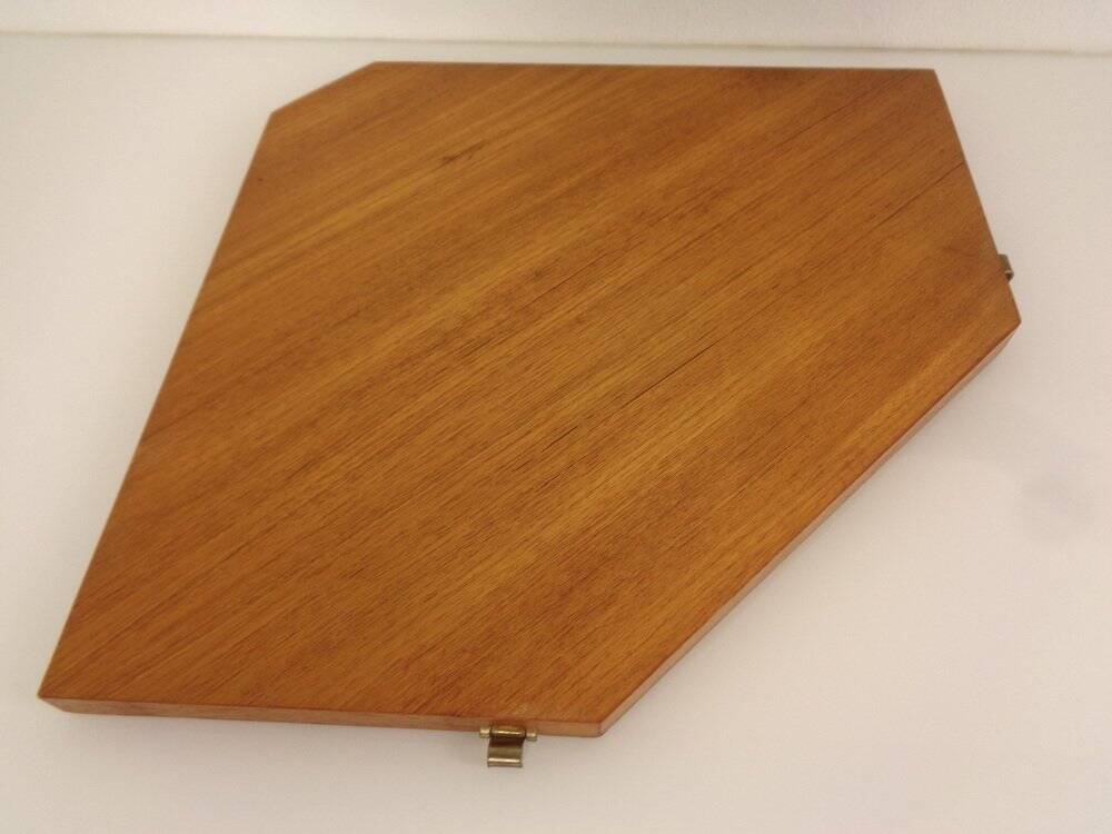 Swedish Teak Corner Shelf by Kajsa and Nils Nisse Strinning for String, 1950s