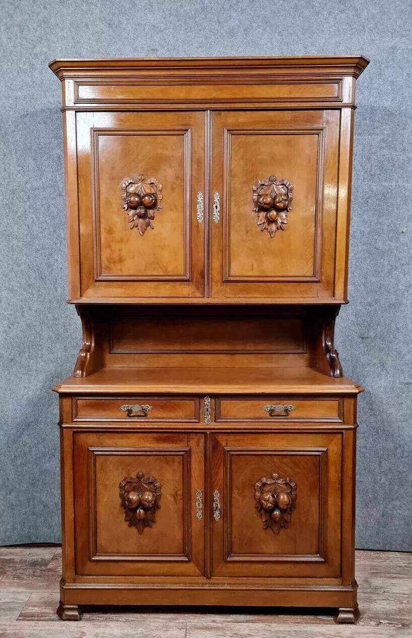 Napoleon III period double-body mahogany sideboard circa 1850