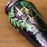 Enameled vase, art nouveau, Limoges, Jules Sarlandie