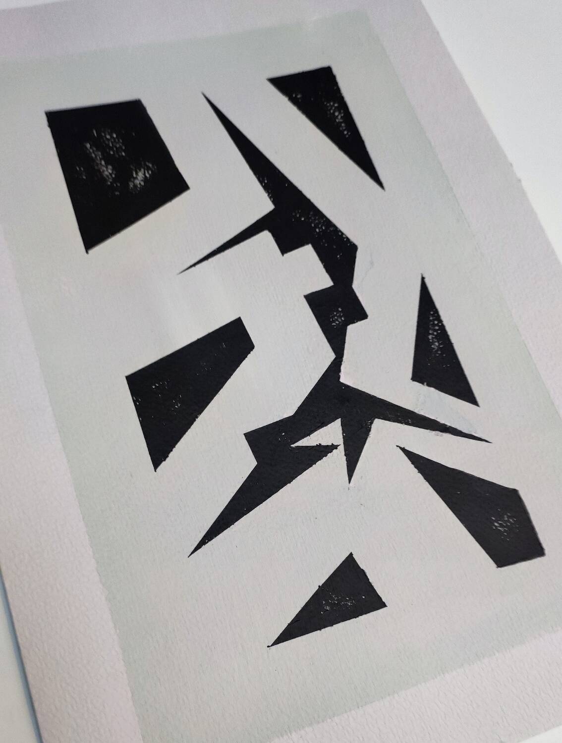 Modern geometric painting