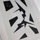 Modern geometric painting