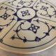 Plateau à gâteaux en porcelaine décorée bleue Bareuther Bavière