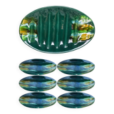 Asparagus set signed Betettabarnoin Vallauris, 60s-70s