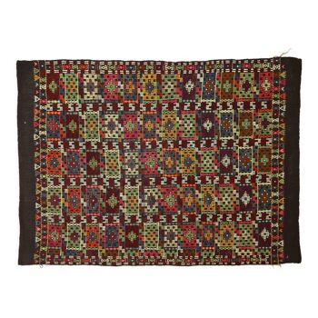 Anatolian handmade kilim rug 208 cm x 123 cm