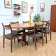 6 vintage teak chairs