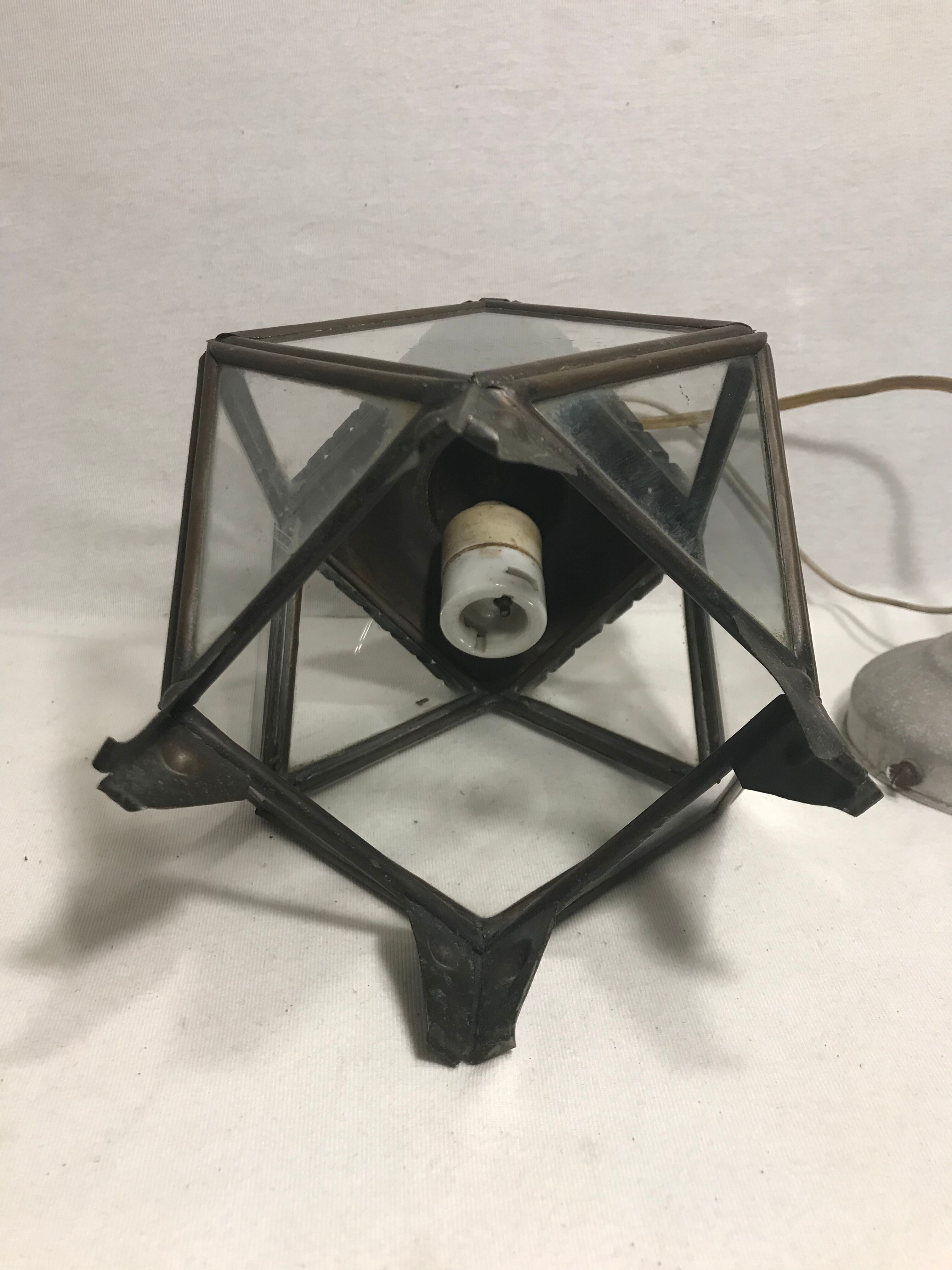 1970s lantern pendant lamp
