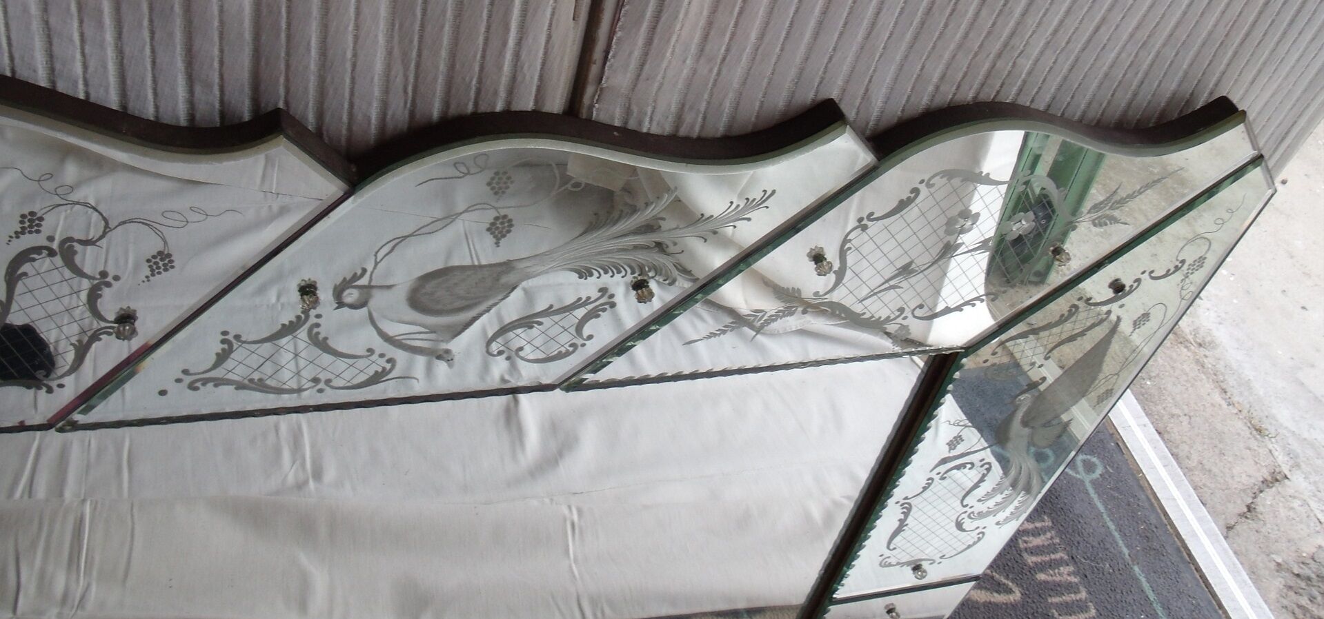 Very large Venetian mirror 180x100cm