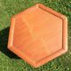 Rattan bamboo table vintage hexagonal table