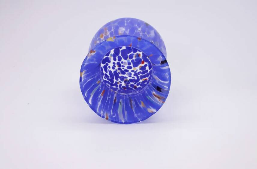 Handmade Blue Murano Glass Vase