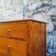 Vintage 1930s Oak Chest Of Drawers Three Drawer Cabinet