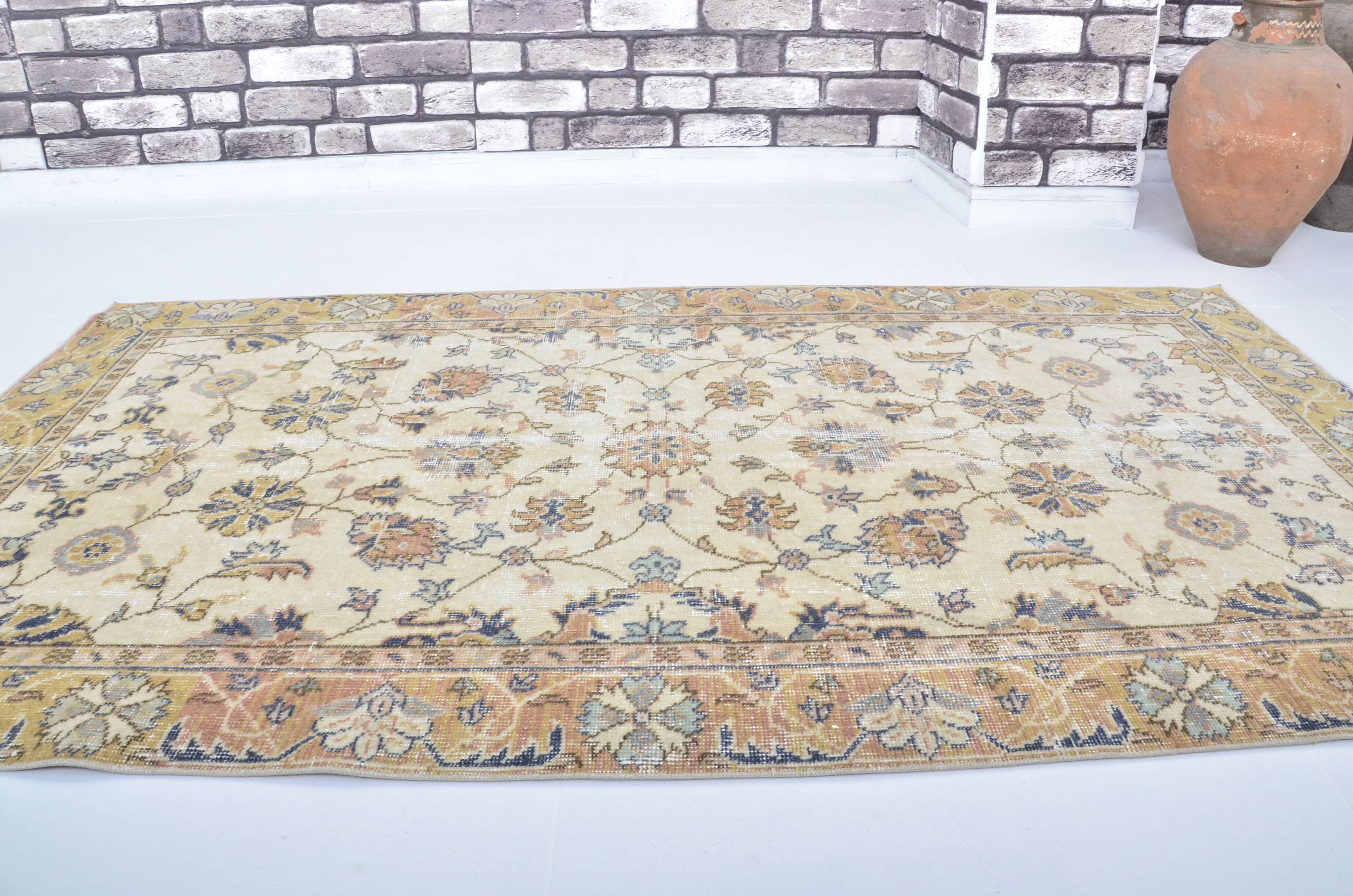 Flower Design Oushak Area Carpet sku 3347