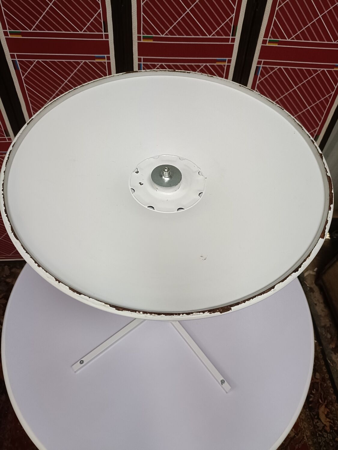 Table à manger ronde blanche 4 ou 6 personnes