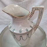 Water broc, iron earth bowl 1920 Gien