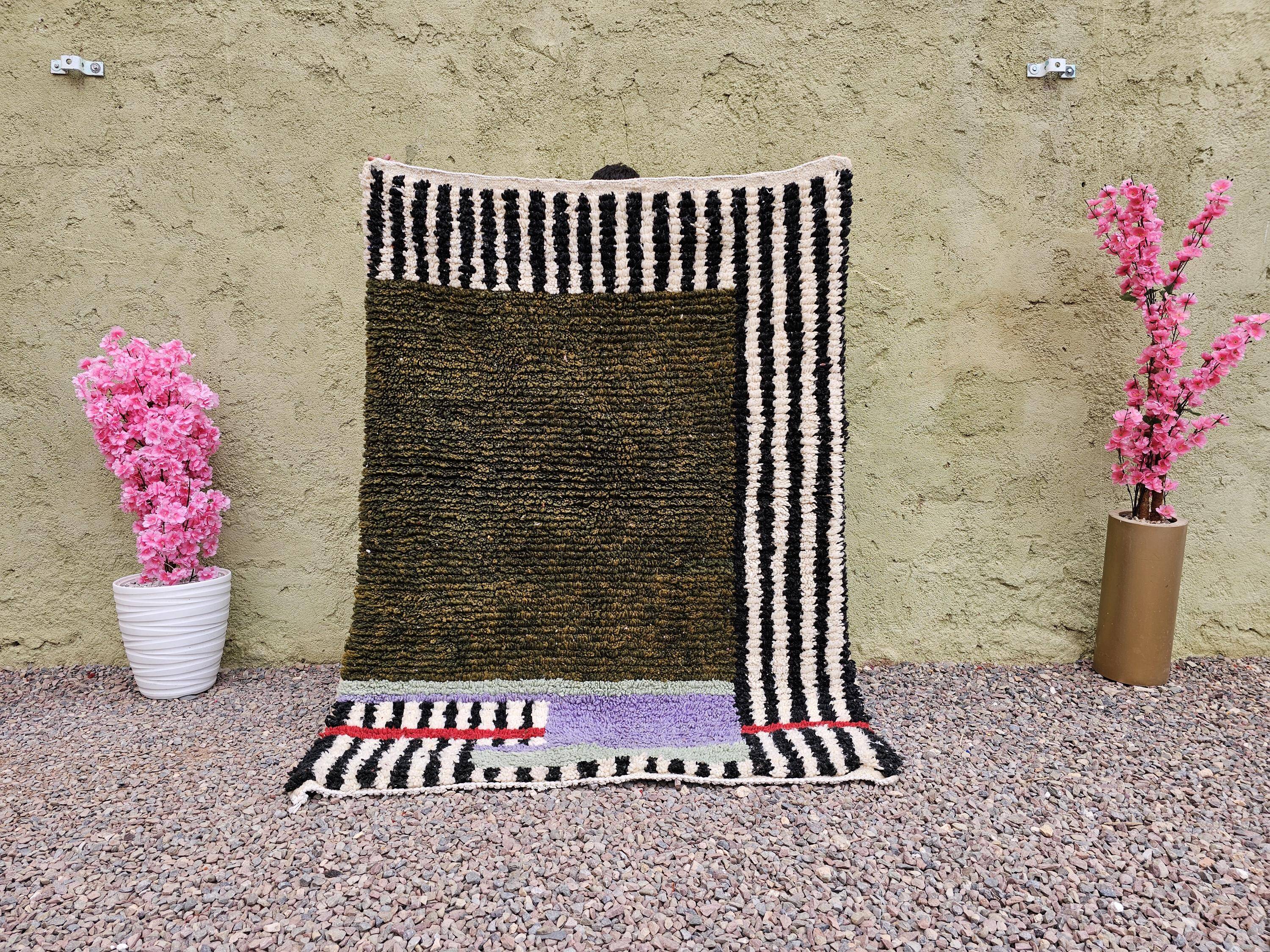 Berber rug in natural wool 2.5x1.5 m