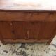 Low Parisian wooden sideboard 2 doors 2 drawers