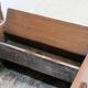Massive ash chest and iron handles - mid-19th century
