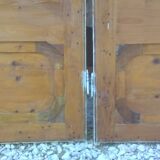 Ensemble grandes portes double  de placard ancienne moulurée