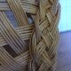 Large vintage woven wicker basket